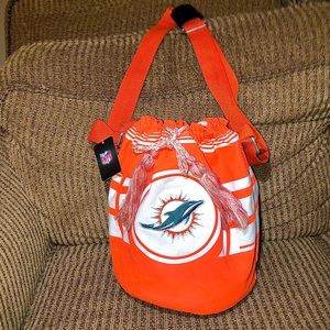 Miami Dolphins Ripple Drawstring Bucket Purse